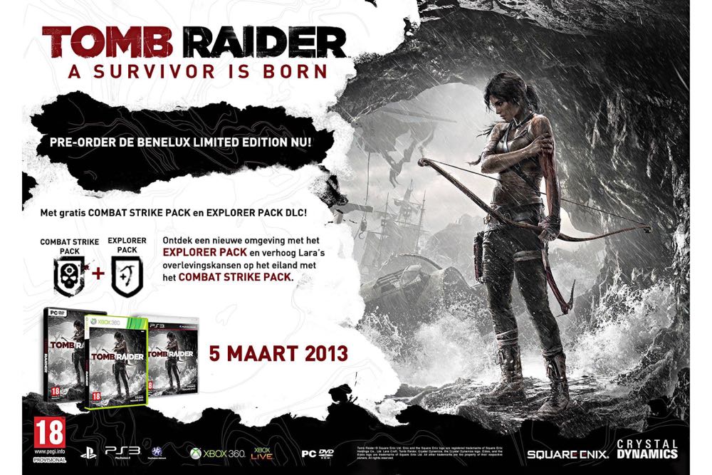 Tomb Raider - Sony PlayStation 3 (PS3) (Square Enix - 1) video game collectible [Barcode 5021290054967] - Main Image 3