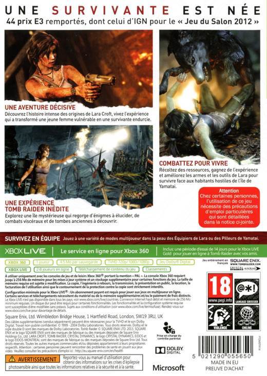 Tomb Raider - Microsoft Xbox 360 video game collectible - Main Image 2