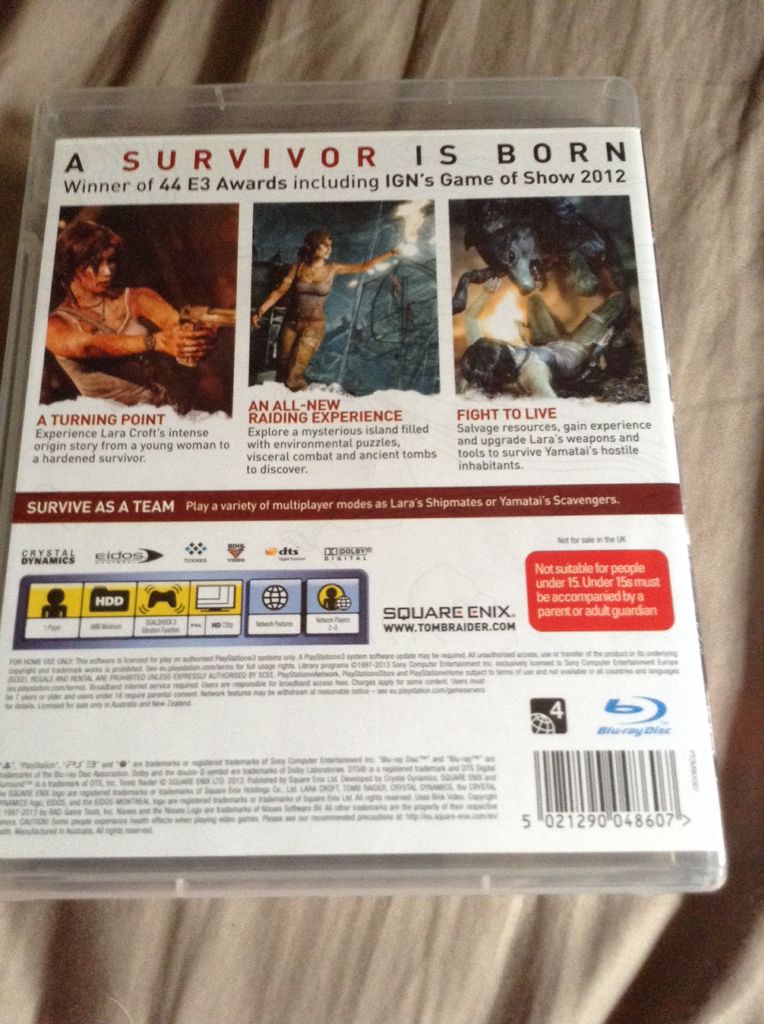 Tomb Raider - Sony PlayStation 3 (PS3) (Square Enix) video game collectible - Main Image 2