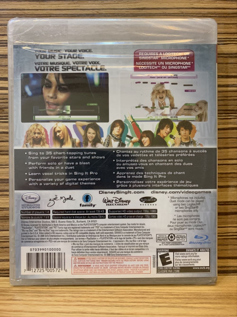 Disney Sing It - Sony PlayStation 2 (PS2) video game collectible [Barcode 712725005726] - Main Image 2