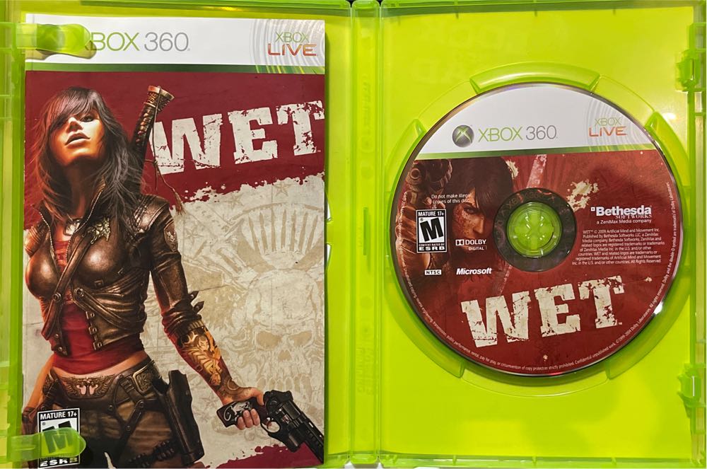Wet - Microsoft Xbox 360 (Bethesda Softworks - 1) video game collectible [Barcode 093155130135] - Main Image 3