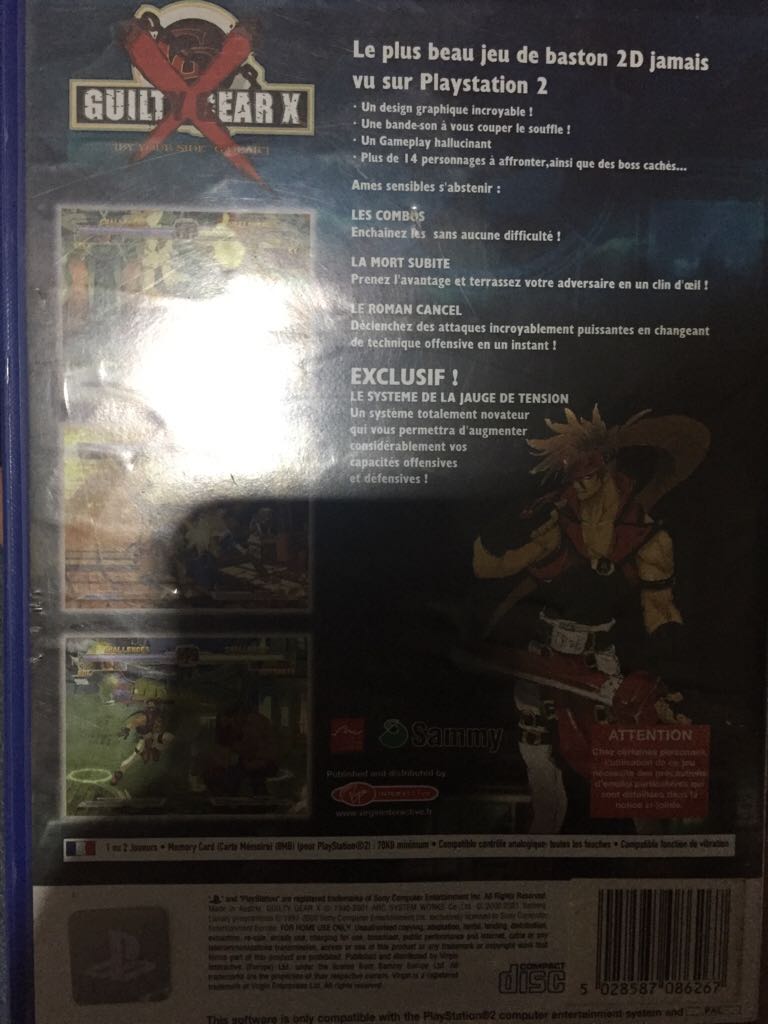 Guilty Gear X - Sony PlayStation 2 (PS2) video game collectible [Barcode 5028587086267] - Main Image 2