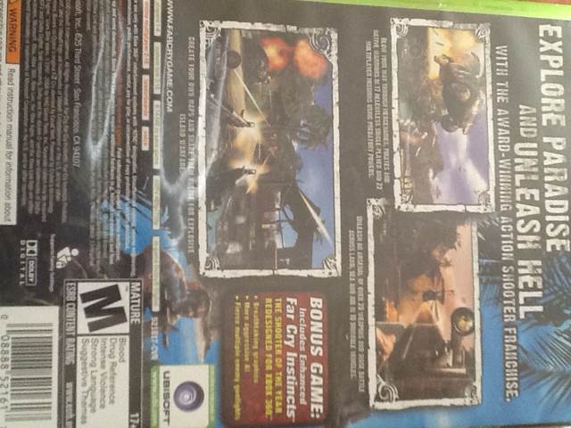 Far Cry: Instincts Predator - Microsoft Xbox 360 (Ubisoft - 1) video game collectible [Barcode 008888521617] - Main Image 2