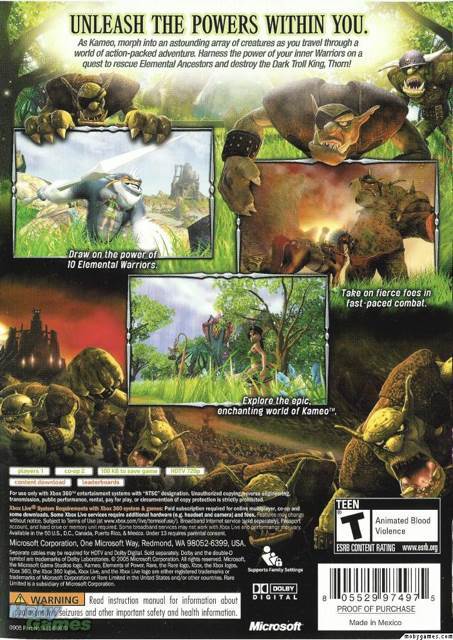 Kameo: Elements of Power - Microsoft Xbox 360 (Microsoft Game Studios - 1) video game collectible [Barcode 805529974975] - Main Image 2