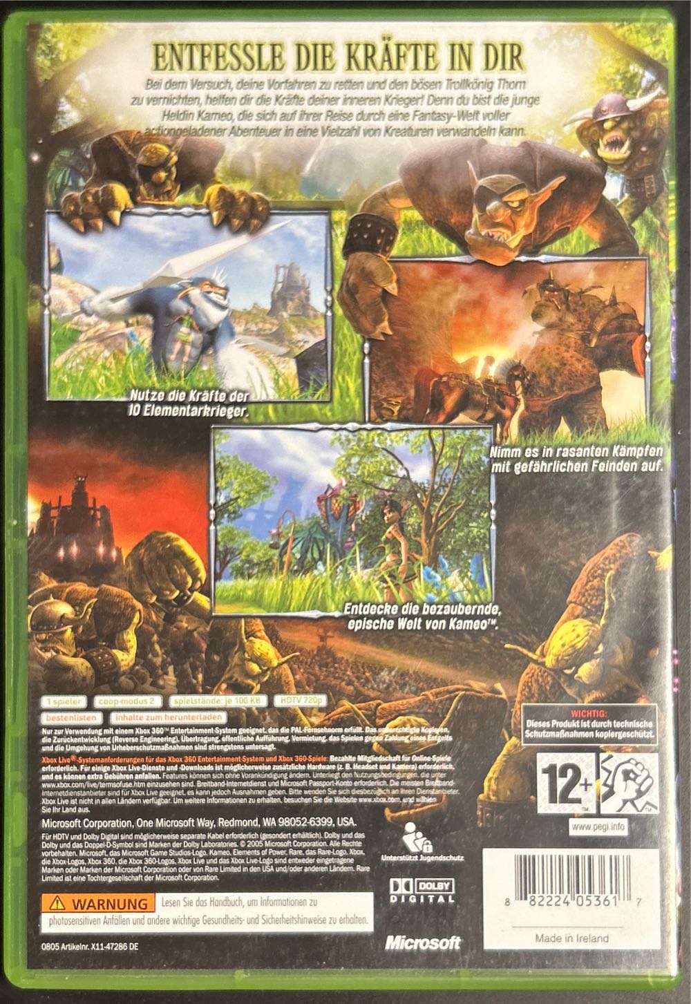 Kameo Elements of Power - Microsoft Xbox 360 (Microsoft Game Studios - 33) video game collectible [Barcode 882224053617] - Main Image 2