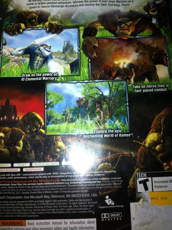 Kameo Elements of Power - Microsoft Xbox 360 video game collectible - Main Image 2