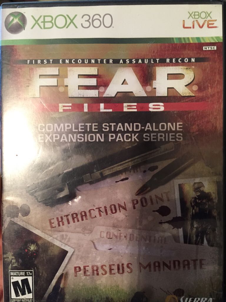 Fear Files - Microsoft Xbox 360 (Sierra) video game collectible - Main Image 1