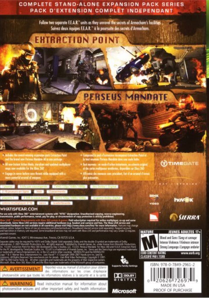 Fear Files - Microsoft Xbox 360 video game collectible - Main Image 2