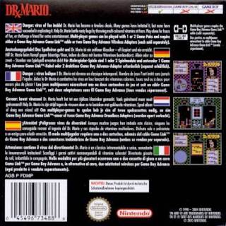 Classic NES Series Dr. Mario - Nintendo Game Boy Advance (GBA) (Nintendo - 1) video game collectible [Barcode 045496734886] - Main Image 2