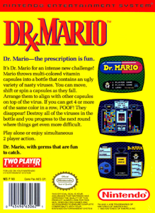 Dr. Mario - Nintendo Entertainment System (NES) (Nintendo - 2) video game collectible - Main Image 2
