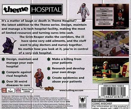 Theme Hospital - Sony PlayStation 3 (PS3) (EA Games - 1) video game collectible [Barcode 014633078701] - Main Image 2