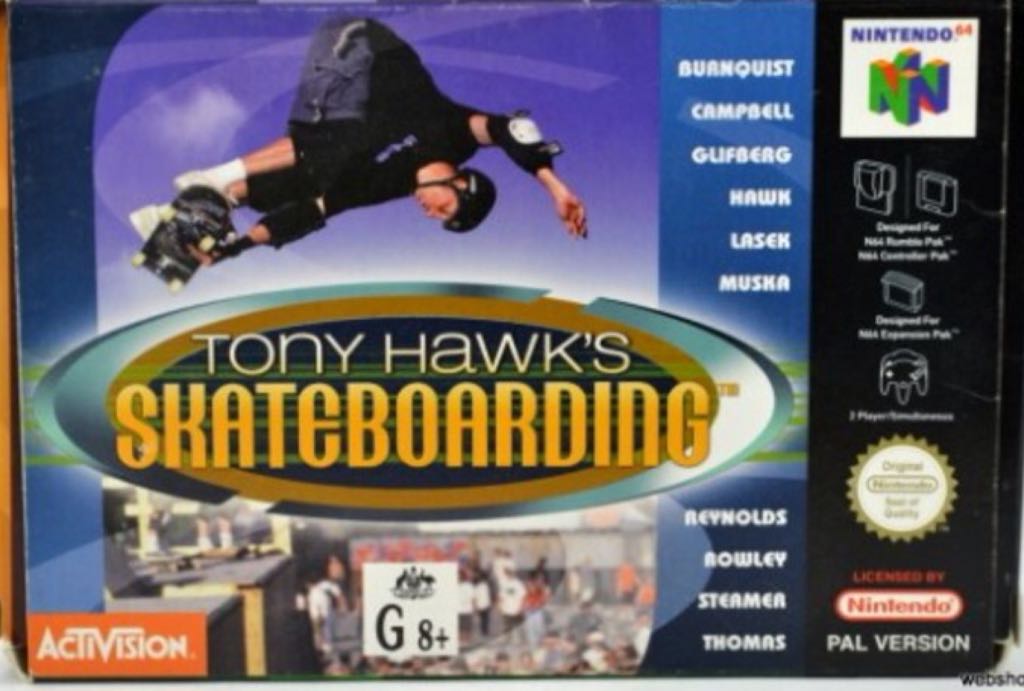 Tony Hawks Skateboarding - Nintendo 64 (N64) video game collectible - Main Image 1