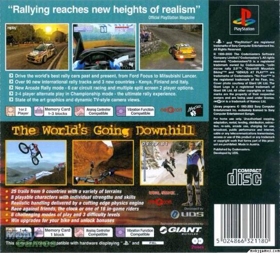 Colin McRae Rally - Sony PlayStation (2) video game collectible [Barcode 5084266240771] - Main Image 2