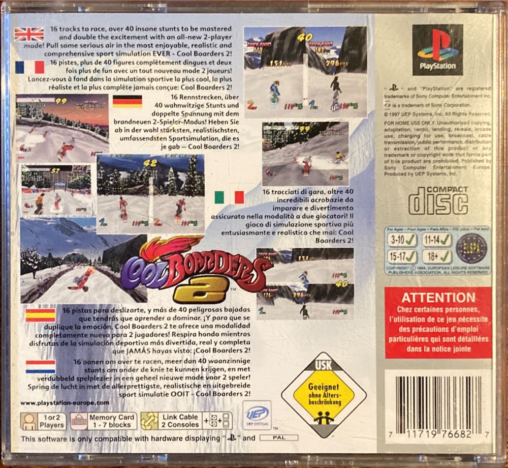 Cool Boarders 2 - Sony PlayStation video game collectible [Barcode 711719709527] - Main Image 3