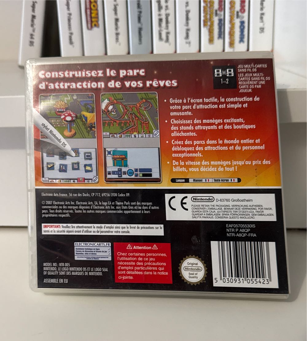 Theme Park - Nintendo DS (Electronic Arts) video game collectible [Barcode 5030931055423] - Main Image 2