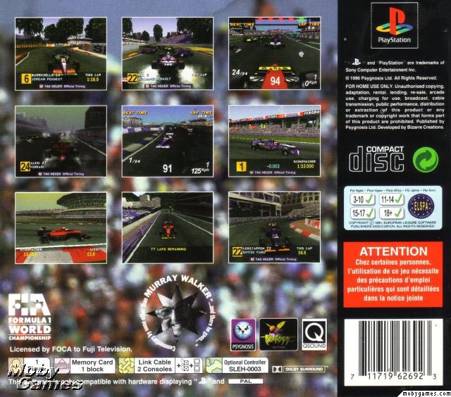 Formula 1 - Sony PlayStation (Psygnosis) video game collectible [Barcode 711719435327] - Main Image 2