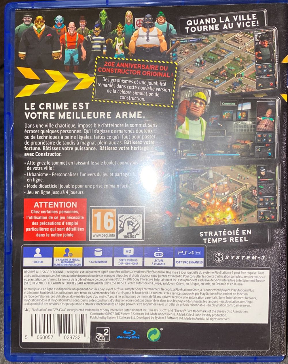 Constructor - Sony PlayStation 4 (PS4) (System 3 - 1) video game collectible [Barcode 5060057029732] - Main Image 2