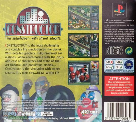 Constructor - Sony PlayStation video game collectible - Main Image 2