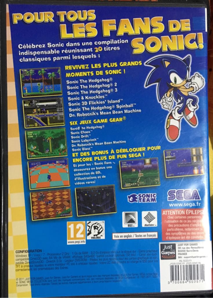Sonic Mega Collection Plus - PC video game collectible [Barcode 3700664502571] - Main Image 2