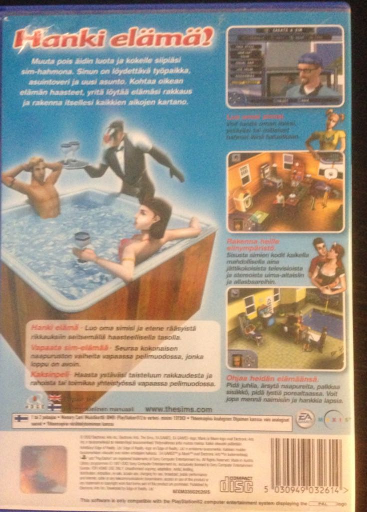 The Sims - Sony PlayStation 2 (PS2) video game collectible [Barcode 5030949032614] - Main Image 2