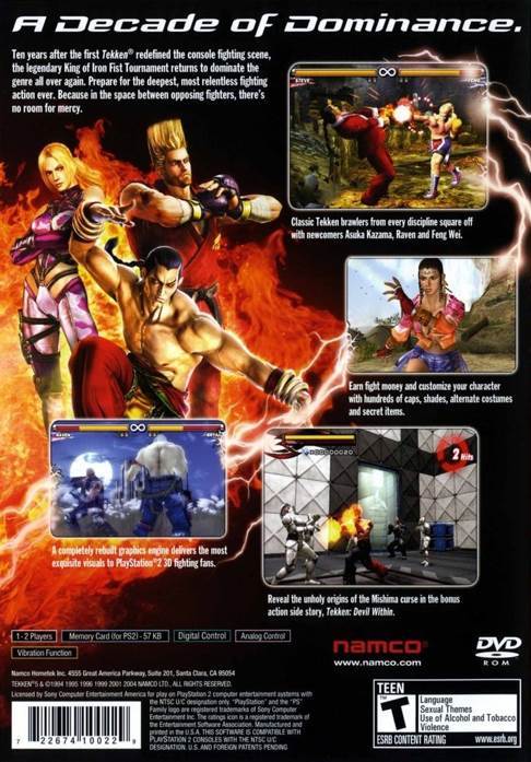 Tekken 5 - Sony PlayStation 2 (PS2) (Bandai Namco - 2) video game collectible [Barcode 4800119211290] - Main Image 2