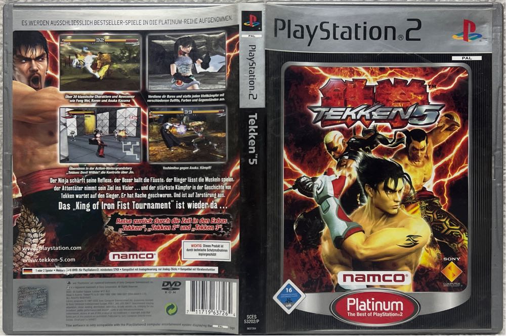 Tekken 5 - Sony PlayStation 2 (PS2) (Namco Bandai - 2) video game collectible [Barcode 711719637264] - Main Image 3