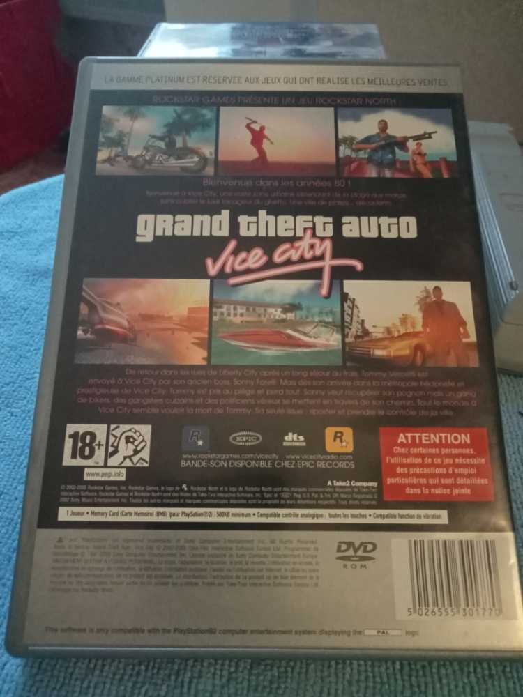 Grand Theft Auto: Vice City - Sony PlayStation 2 (PS2) video game collectible [Barcode 5026555301770] - Main Image 2