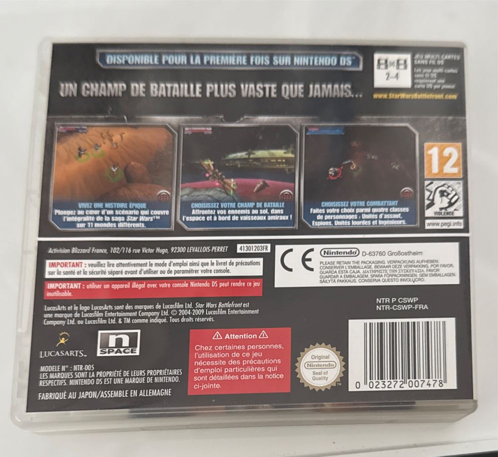 Star Wars Battlefront Elite Squadron - Nintendo DS (Lucas Arts) video game collectible [Barcode 023272007478] - Main Image 2