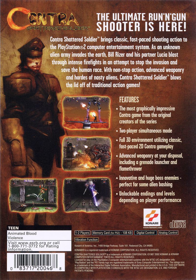 Contra: Shattered Soldier - Sony PlayStation Network (PSN) (Konami - 2) video game collectible - Main Image 2