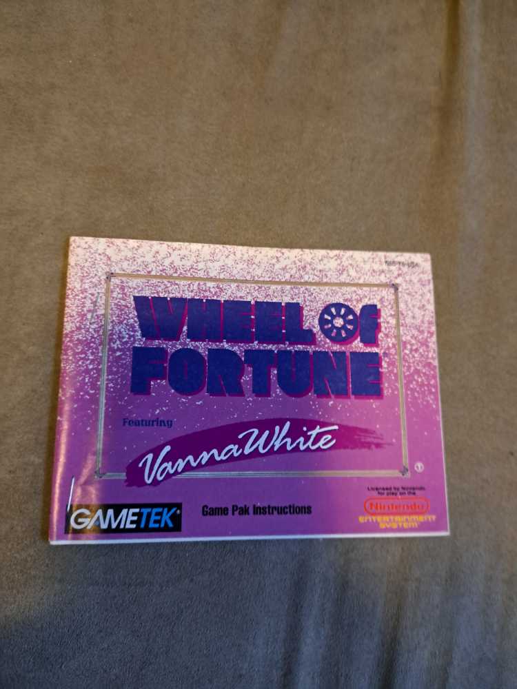NES: Wheel of Fortune - Nintendo Entertainment System (NES) video game collectible - Main Image 2