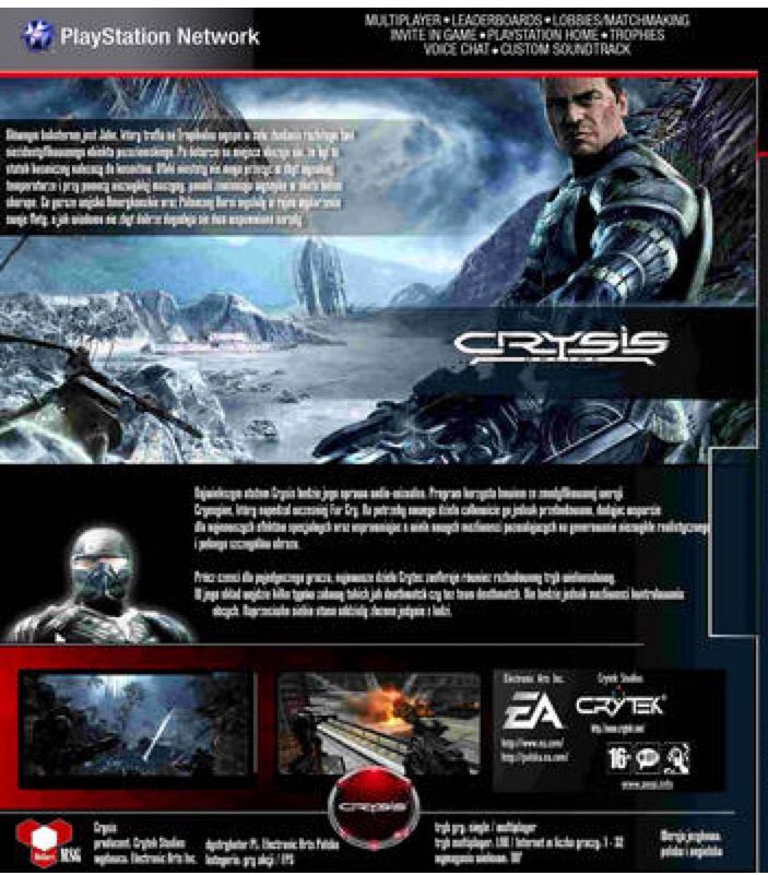 Crysis - Sony PlayStation 3 (PS3) video game collectible - Main Image 2