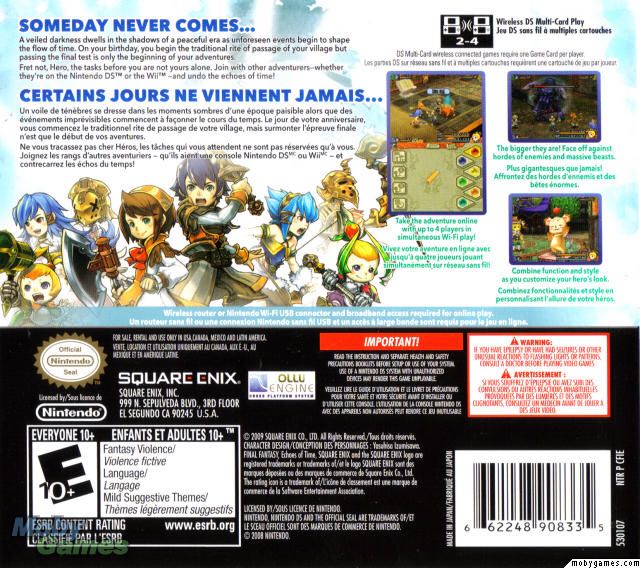 Final Fantasy Crystal Chronicles: Echoes of Time - Nintendo DS (Square Enix - 1) video game collectible [Barcode 5060121824652] - Main Image 2