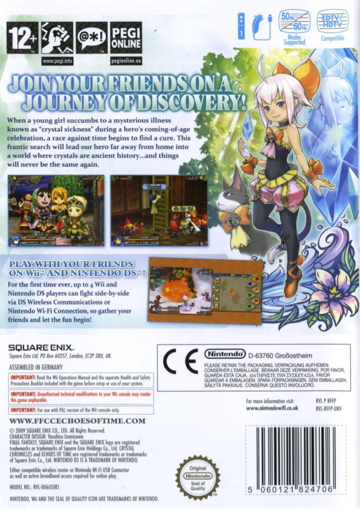 Final Fantasy Crystal Chronicles: Echoes of Time - Nintendo Wii (2009, Nintendo - 1-4) video game collectible [Barcode 5060121824713] - Main Image 2