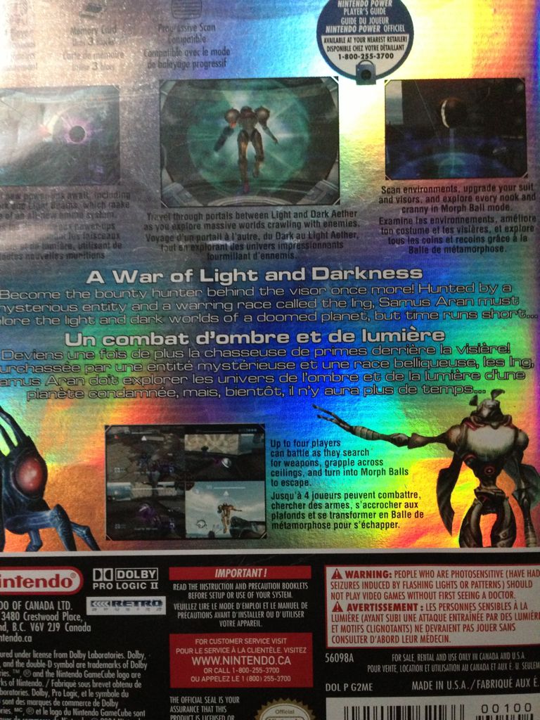 Metroid Prime 2: Echoes - Nintendo GameCube (Nintendo - 1-4) video game collectible [Barcode 045496962166] - Main Image 2