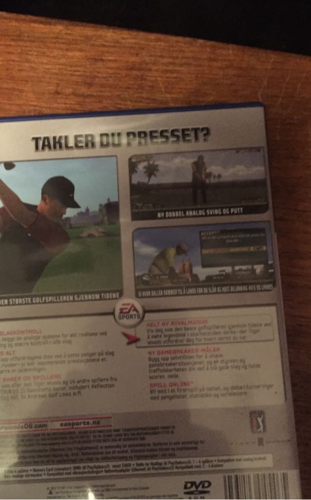 Tiger Woods PGA Tour 06 - Sony PlayStation 2 (PS2) video game collectible [Barcode 5035223045465] - Main Image 2