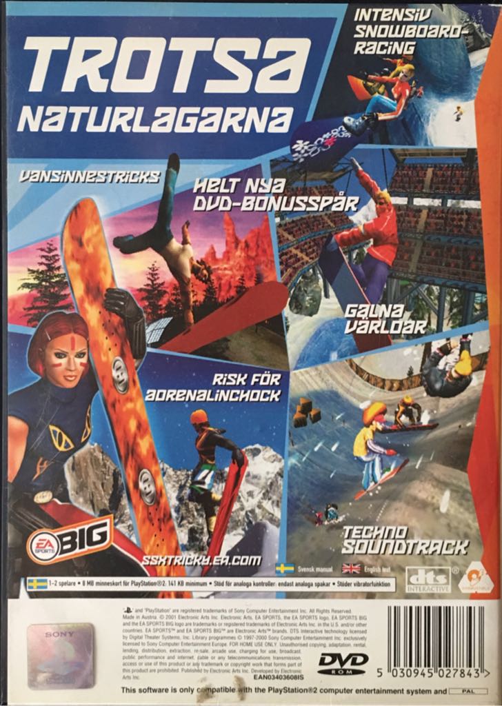 SSX Tricky - Sony PlayStation 2 (PS2) video game collectible [Barcode 5030945027843] - Main Image 2