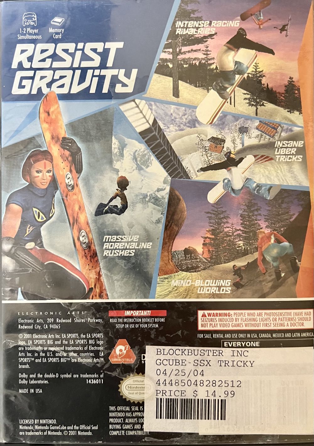 SSX Tricky - Nintendo GameCube (Electronic Arts Sports - 1) video game collectible - Main Image 2