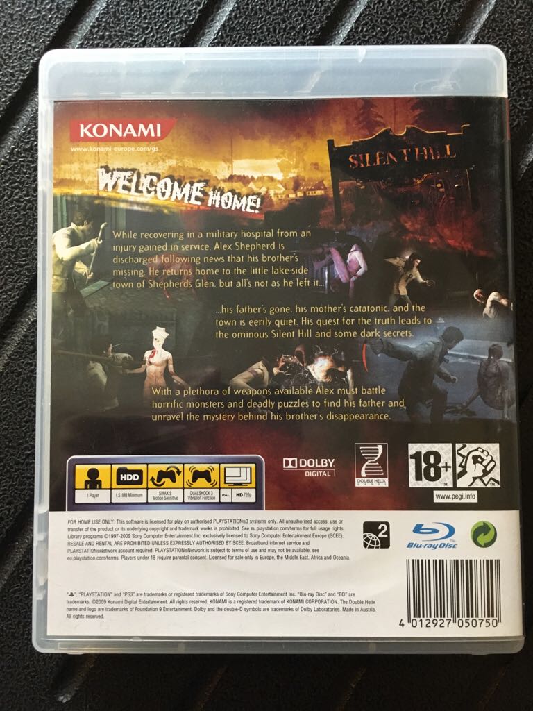 Silent Hill Homecoming - Sony PlayStation 3 (PS3) (Konami - 1) video game collectible [Barcode 4012927050750] - Main Image 2