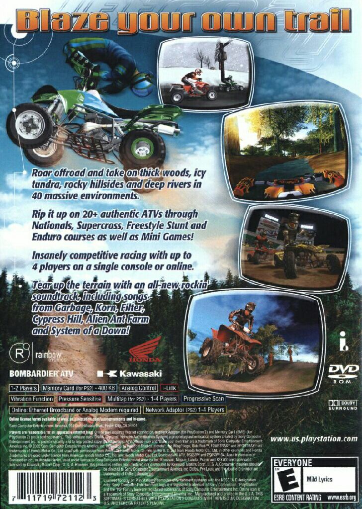 ATV Offroad Fury 2 - Sony PlayStation 2 (PS2) (Sony Computer Entertainment - 1-2) video game collectible - Main Image 2