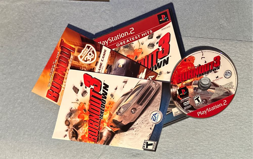 Burnout 3: Takedown (Greatest Hits) - Sony PlayStation 2 (PS2) (Electronic Arts - 2) video game collectible [Barcode 014633148336] - Main Image 3