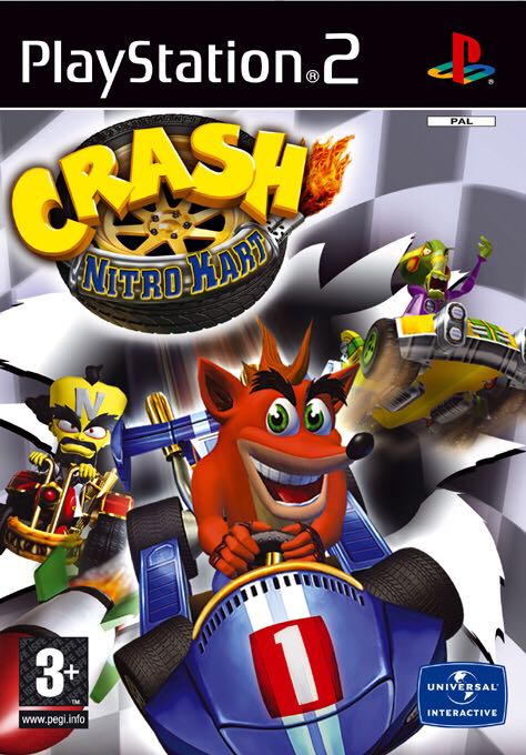 Crash: Nitro Kart - Sony PlayStation 2 (PS2) (Universal Interactive - 1-4) video game collectible [Barcode 3348542179905] - Main Image 1