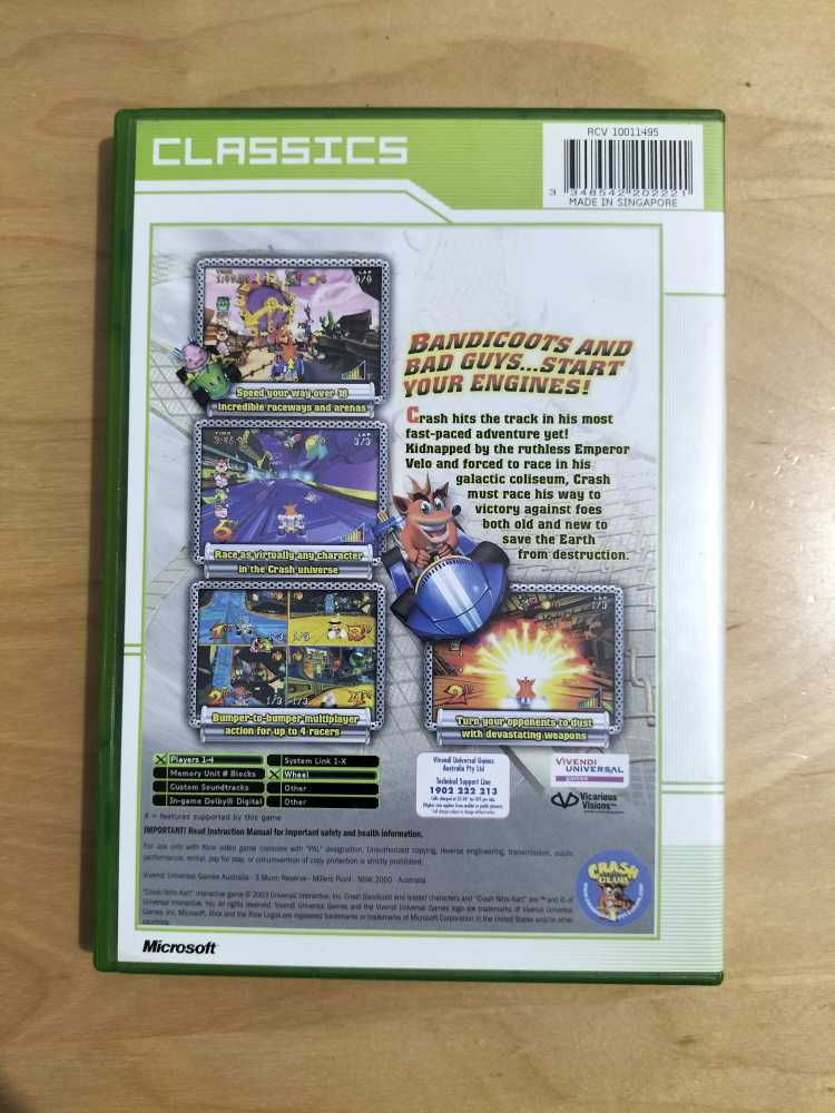 Crash Nitro Kart - Microsoft Xbox video game collectible [Barcode 3348542202221] - Main Image 2