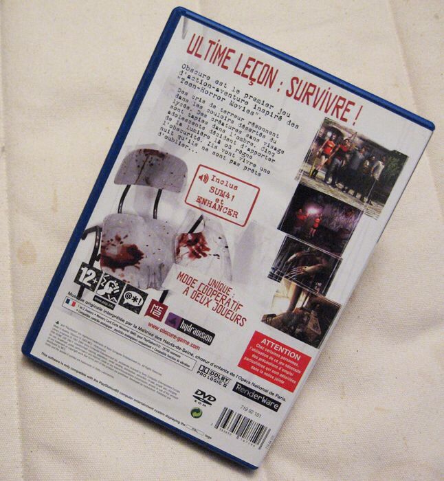 Obscure - Sony PlayStation 2 (PS2) (MC2 France - 2) video game collectible [Barcode 3563650187196] - Main Image 2