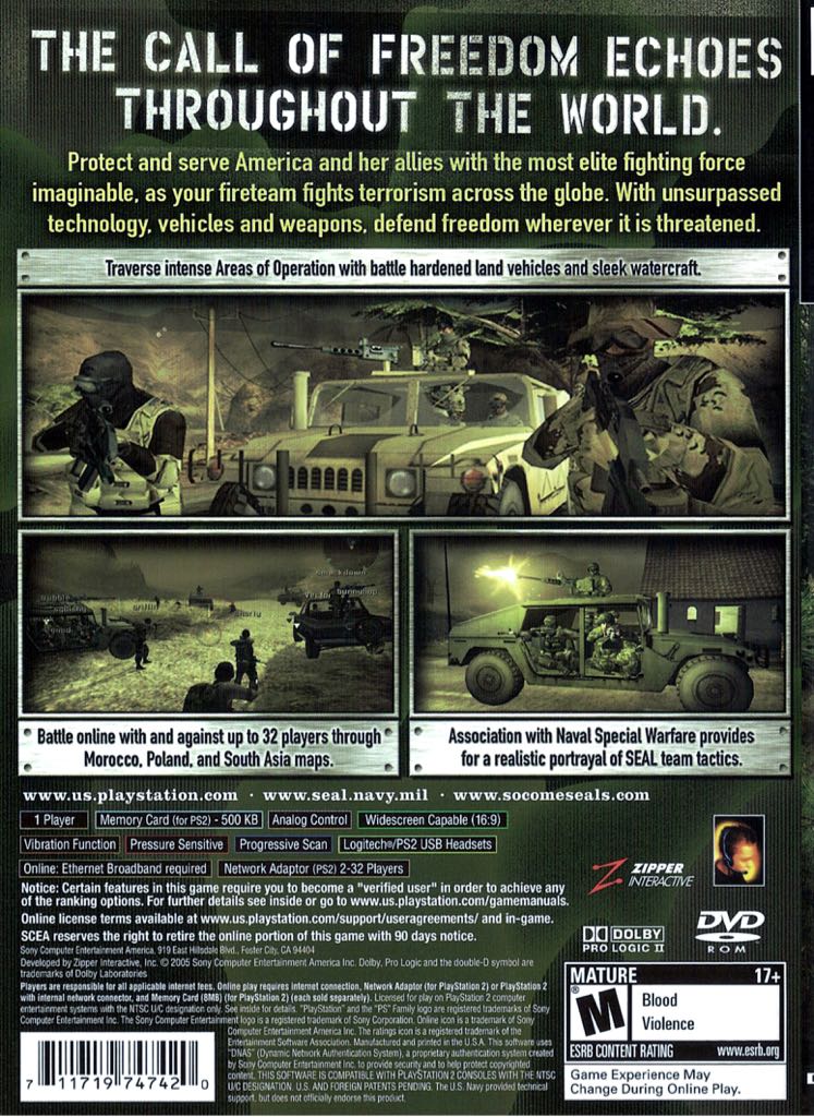 Socom 3: U.S. Navy Seals - Sony PlayStation 2 (PS2) (Sony Comptuter Entertainment - 1) video game collectible [Barcode 711719122111] - Main Image 2