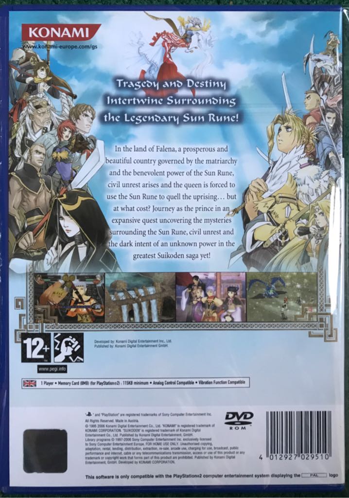 Suikoden V - Sony PlayStation 2 (PS2) (Konami - 1) video game collectible [Barcode 4012927029510] - Main Image 2