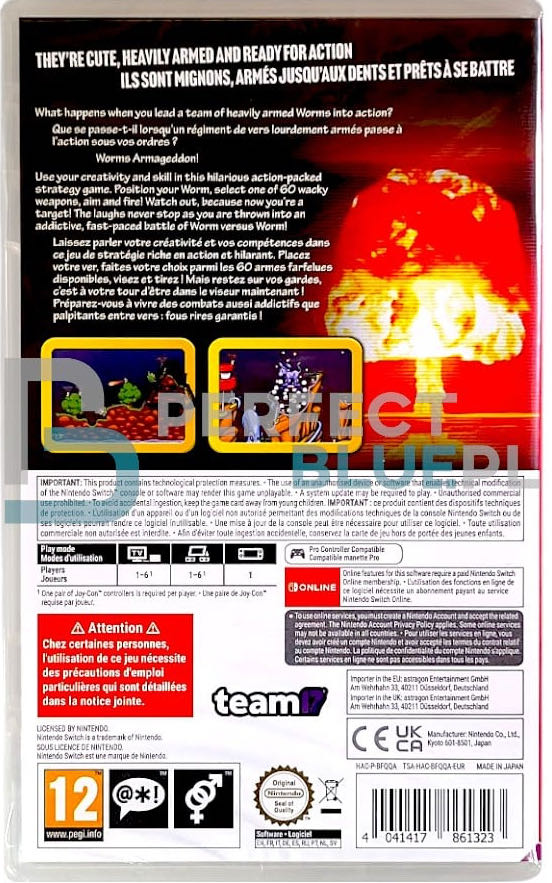 Worms Armageddon - Nintendo Switch (Team17 - 1) video game collectible - Main Image 2