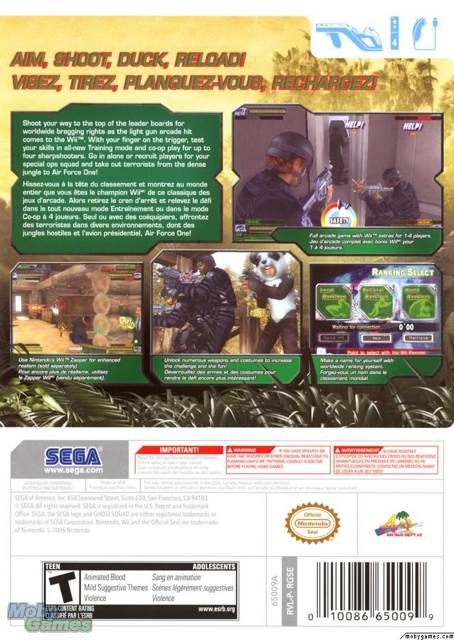 Ghost Squad - Nintendo Wii (Sega - 2) video game collectible [Barcode 010086650099] - Main Image 2