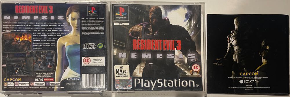 Resident Evil 3: Nemesis - Sony PlayStation (Capcom - 1) video game collectible [Barcode 5032921009263] - Main Image 4