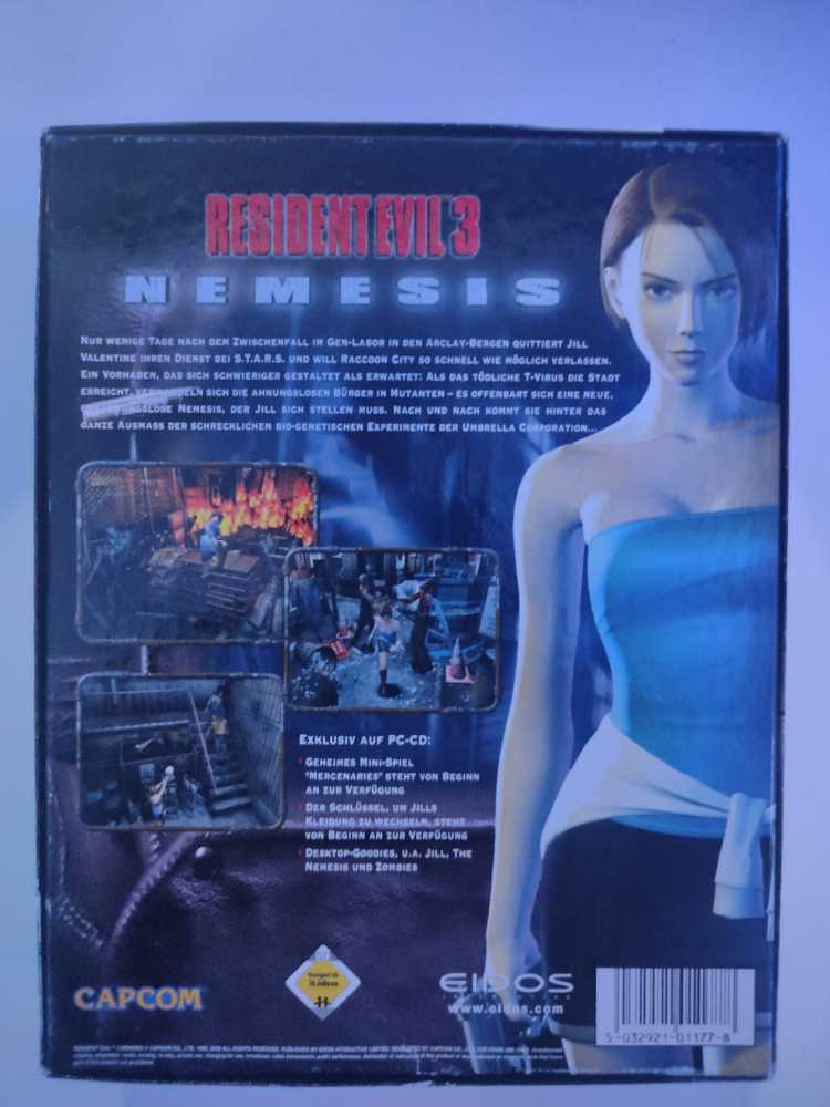 Resident Evil 3: Nemesis - PC (Capcom - 1) video game collectible [Barcode 5032921011778] - Main Image 2