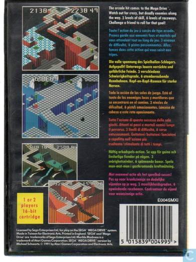 Marble Madness - Sega Genesis (Mega Drive) (Electronic Arts / Atari Games Inc. - 1-2) video game collectible [Barcode 014633070897] - Main Image 2
